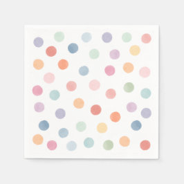 Rainbow Art Birthday Party Servet