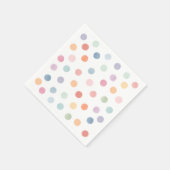 Rainbow Art Birthday Party Servet (Hoek)