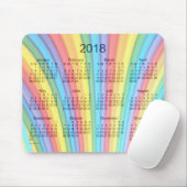 Rainbow Art Calendar 2018 van Janz Muismat (Met muis)