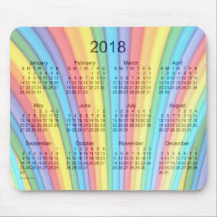Rainbow Art Calendar 2018 van Janz Muismat