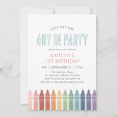 Rainbow Art Craft Verjaardag Kaart (Voorkant)