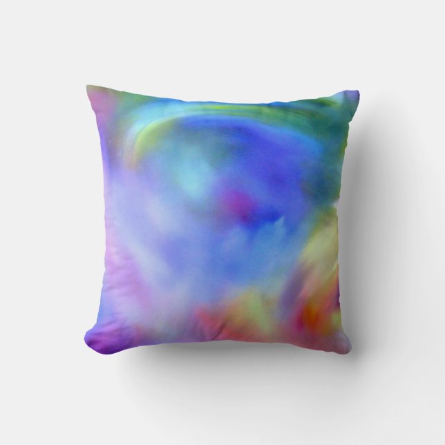 Rainbow art Cushion Kussen (Voorkant)