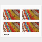 Rainbow Art Glass Rechthoekige Sticker (Vel)