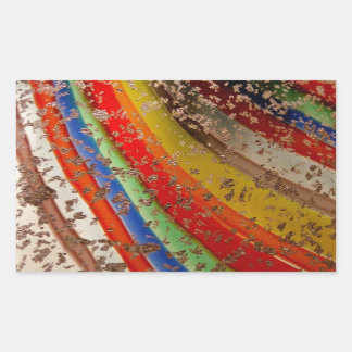 Rainbow Art Glass Rechthoekige Sticker