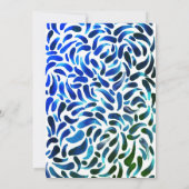 Rainbow Art Paint Birthday Party Boy Kaart (Achterkant)