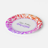 Rainbow Art Paint Party Girl Birthday Papieren Bordje (Gekanteld)