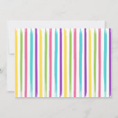 Rainbow Art Party Verjaardag Bedankt Card Kaart (Achterkant)