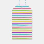 Rainbow Art Party Verjaardag Dank u Cadeaulabel (Achterkant)