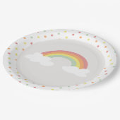 Rainbow art polkadot Wegwerp Party Papier Bord (Gekanteld)