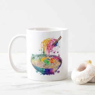 Rainbow Art Ramen Noedels en eetstokjes Koffiemok