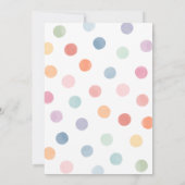 Rainbow Art Schilderij Verjaardagsfeest Kaart (Achterkant)