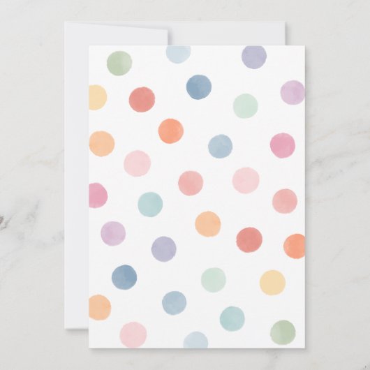 Rainbow Art Schilderij Verjaardagsfeest Kaart (Achterkant)