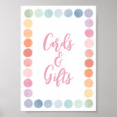 Rainbow Art Verjaardagsfeestje Kaarten en geschenk Poster (Voorkant)