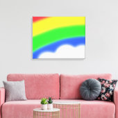 Rainbow Art Wrapped Canvas (Insitu (Woonkamer))