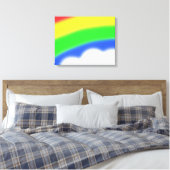 Rainbow Art Wrapped Canvas Afdruk (Insitu (Slaapkamer))