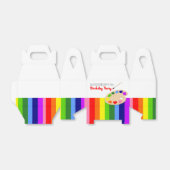 Rainbow Artiest Palet Schilderij Verjaardagsfeest Bedankdoosjes (Uitgevouwen)