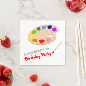 Rainbow Artiest Palet Schilderij Verjaardagsfeest Servetten (Insitu)