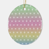 Rainbow Asanoha persoonlijke Kanji Japanse Charm Keramisch Ornament (Links)