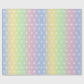 Rainbow Asanoha Twinking Geometric Stars Cadeaupapier (Vlak)