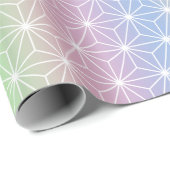 Rainbow Asanoha Twinking Geometric Stars Cadeaupapier (Rol Hoek)