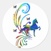 Rainbow ASB Ronde Sticker (Voorkant)