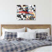 Rainbow Assault Canvas afdrukken (Insitu (Slaapkamer))