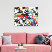 Rainbow Assault Canvas afdrukken (Insitu (Woonkamer))