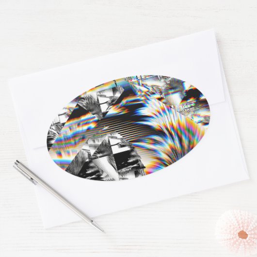 Rainbow Assault Ovale Sticker (Envelop)