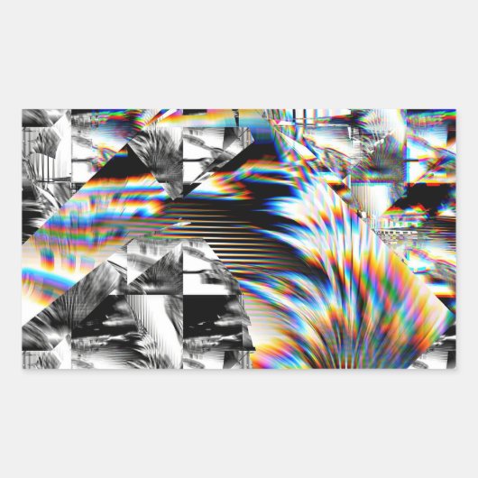 Rainbow Assault Rechthoekige Sticker (Voorkant)