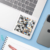 Rainbow Assault Sticker (Laptop met iPhone)
