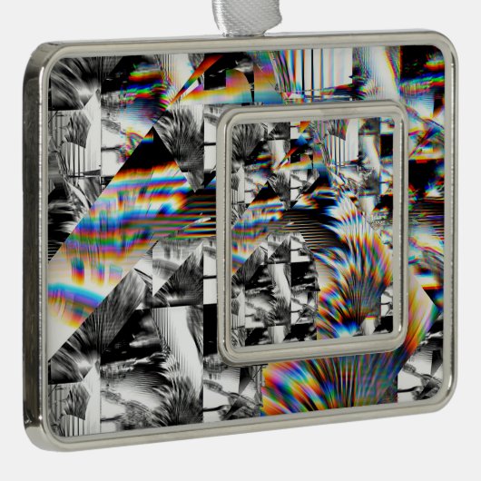 Rainbow Assault Verzilverd Omlijst Ornament (Rechts)