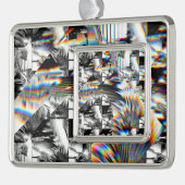 Rainbow Assault Verzilverd Omlijst Ornament (Links)