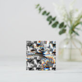 Rainbow Assault Vierkante Visitekaartje (Staand voorkant)