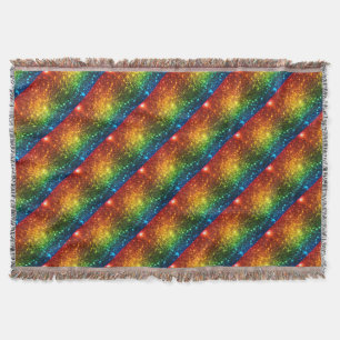 Rainbow Astral Glitter Alleen liefde is echt Deken