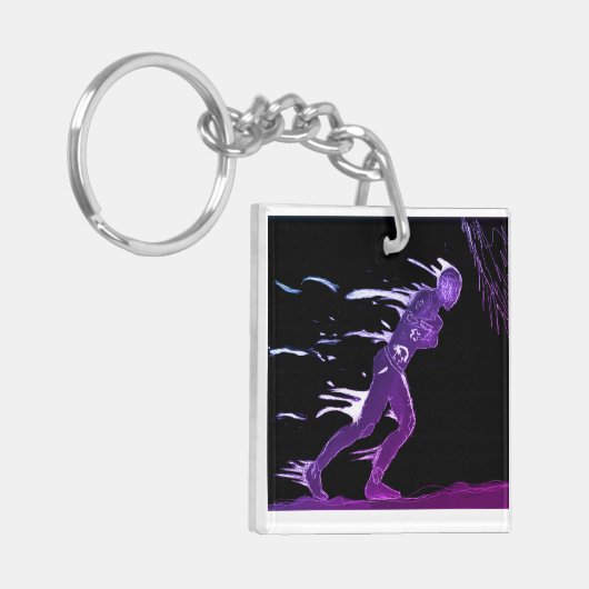 Rainbow astro fade sleutelhanger (Voorkant Links)