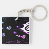 Rainbow astro fade sleutelhanger (Achterkant)