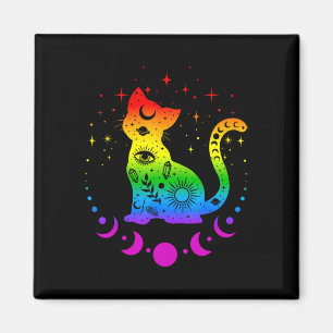 Rainbow Astrology Cat LGBT Gay Pride Vlag Magneet
