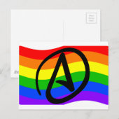 Rainbow Atheist Flag Briefkaart (Voorkant / Achterkant)