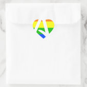 Rainbow Atheïst Flag Hart Sticker (Tas)