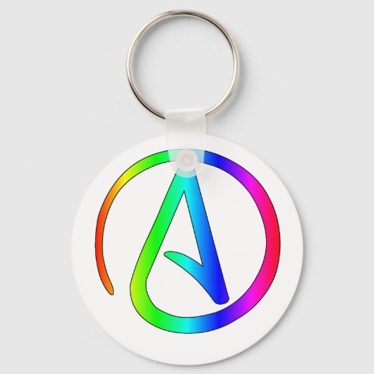Rainbow Atheïst Sleutelhanger (Voorkant)