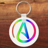 Rainbow Atheïst Sleutelhanger (Voorkant)