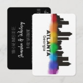 Rainbow Atlanta RSVP Kaartje (Voorkant / Achterkant)