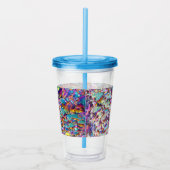 Rainbow Aura Crystals Acryl Drinkbeker (Rechts)