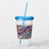 Rainbow Aura Crystals Acryl Drinkbeker (Achterkant)