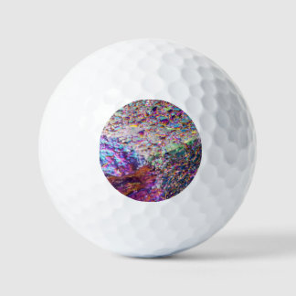 Rainbow Aura Crystals Golfballen