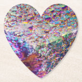 Rainbow Aura Crystals Kartonnen Onderzetters (Voorkant)