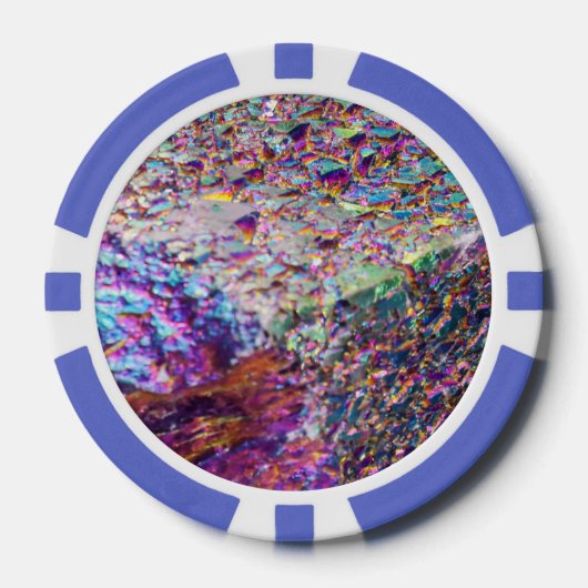 Rainbow Aura Crystals Poker Chips (Voorkant)