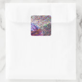 Rainbow Aura Crystals Vierkante Sticker (Tas)