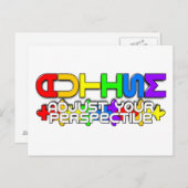 Rainbow Autisme Puzzle Briefkaart (Voorkant / Achterkant)