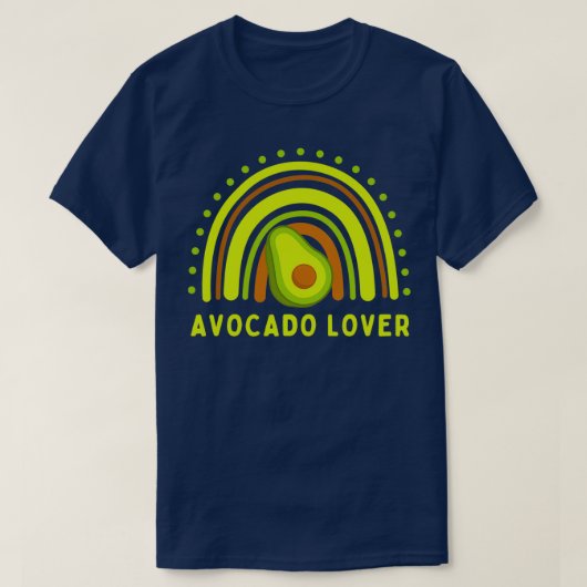 Rainbow Avocado T-shirt (Design voorkant)